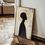 Portrait 104 Canvas Art 18" x 24" / 45 x 60 cm / Black