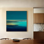 Abstract 1040 Canvas Art 16" x 16" / 40 x 40 cm / Black