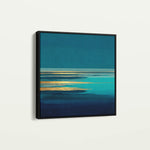 Abstract 1040 Canvas Art 16" x 16" / 40 x 40 cm / Black