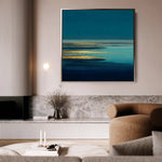 Abstract 1040 Canvas Art 60 x 60 cm / Black