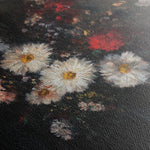 Floral 1040 Canvas Art 18" x 24" / 45 x 60 cm / Black