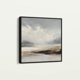 Abstract 1041 Canvas Art 16" x 16" / 40 x 40 cm / Black
