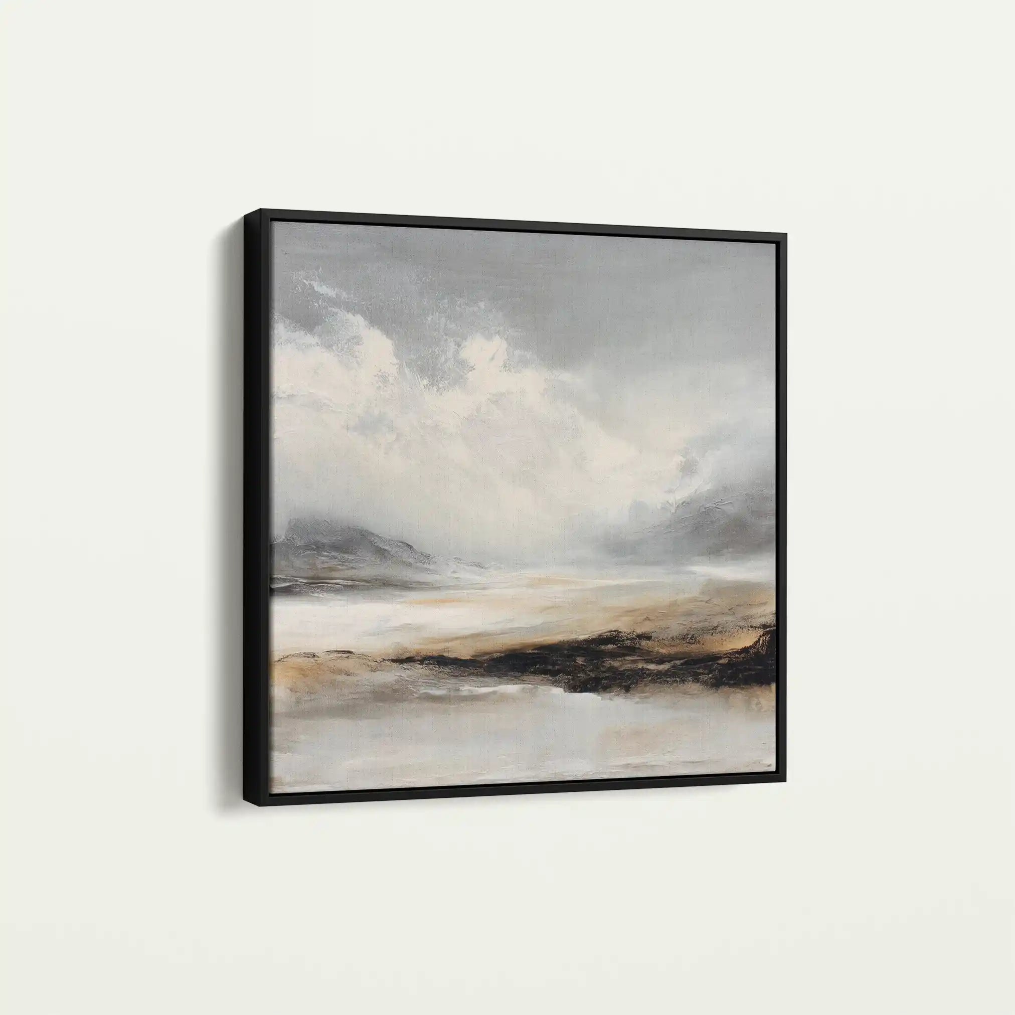 Abstract 1041 Canvas Art 60 x 60 cm / Black