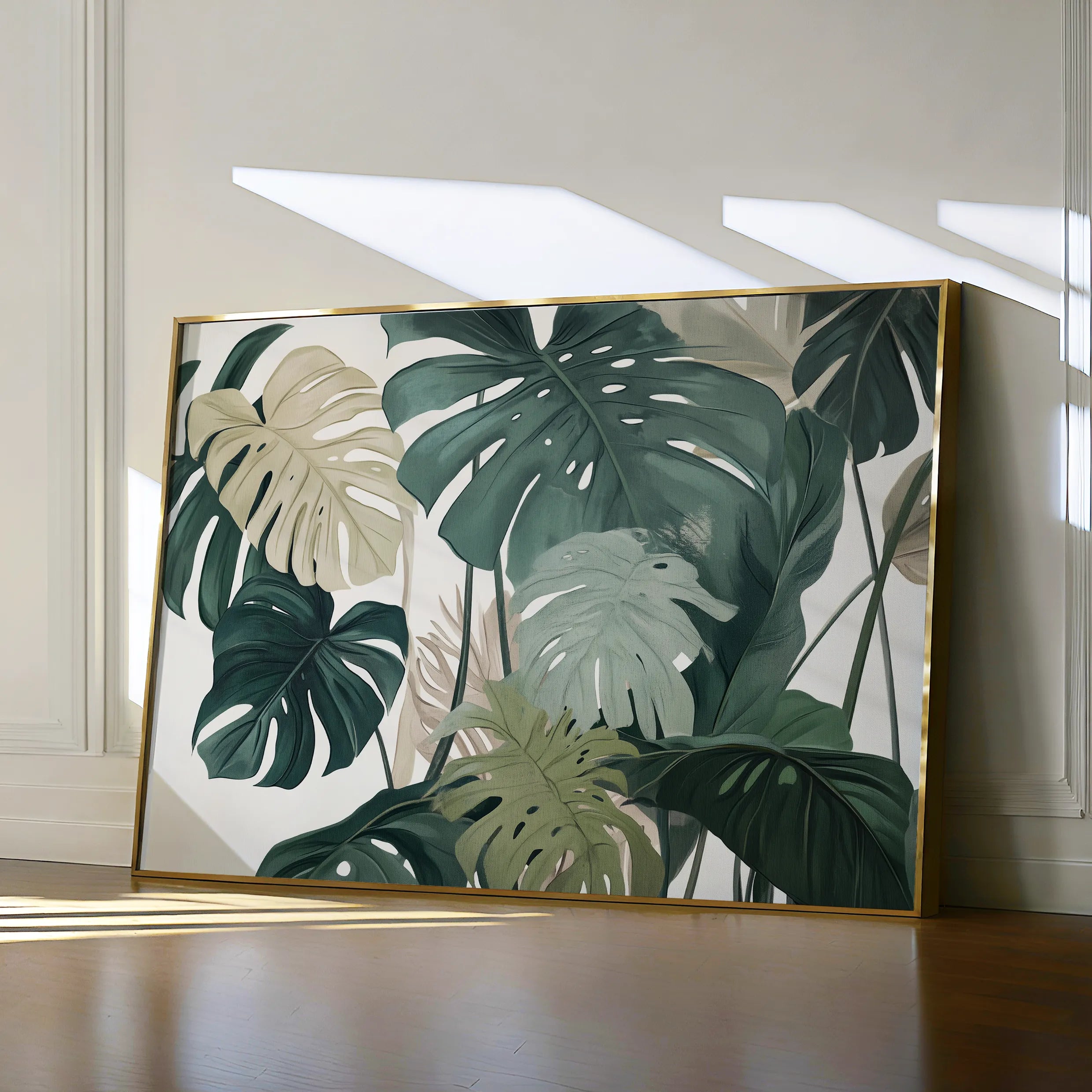 Floral 1042 Canvas Art 18" x 24" / 45 x 60 cm / Black