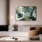 Floral 1042 Canvas Art 18" x 24" / 45 x 60 cm / Black