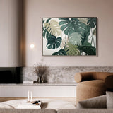 Floral 1042 Canvas Art 18" x 24" / 45 x 60 cm / Black