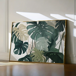 Floral 1042 Canvas Art 60 x 40 cm / Black