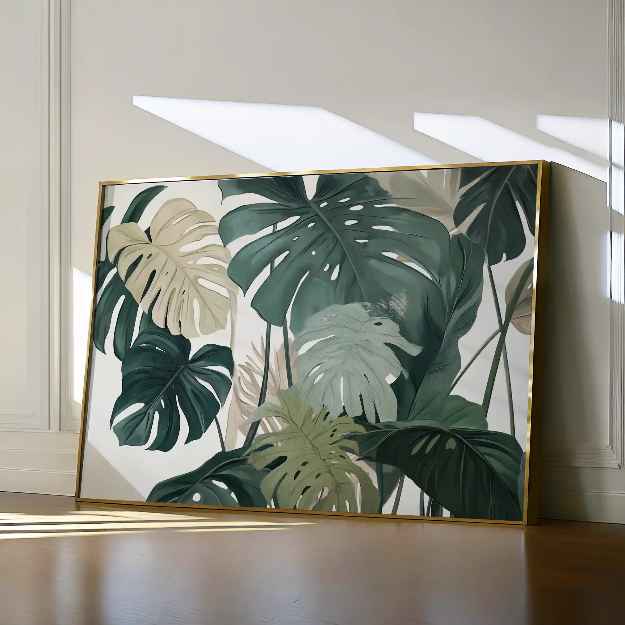 Floral 1042 Canvas Art 60 x 40 cm / Black