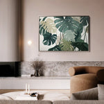 Floral 1042 Canvas Art 60 x 40 cm / Black
