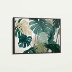 Floral 1042 Canvas Art 60 x 40 cm / Black