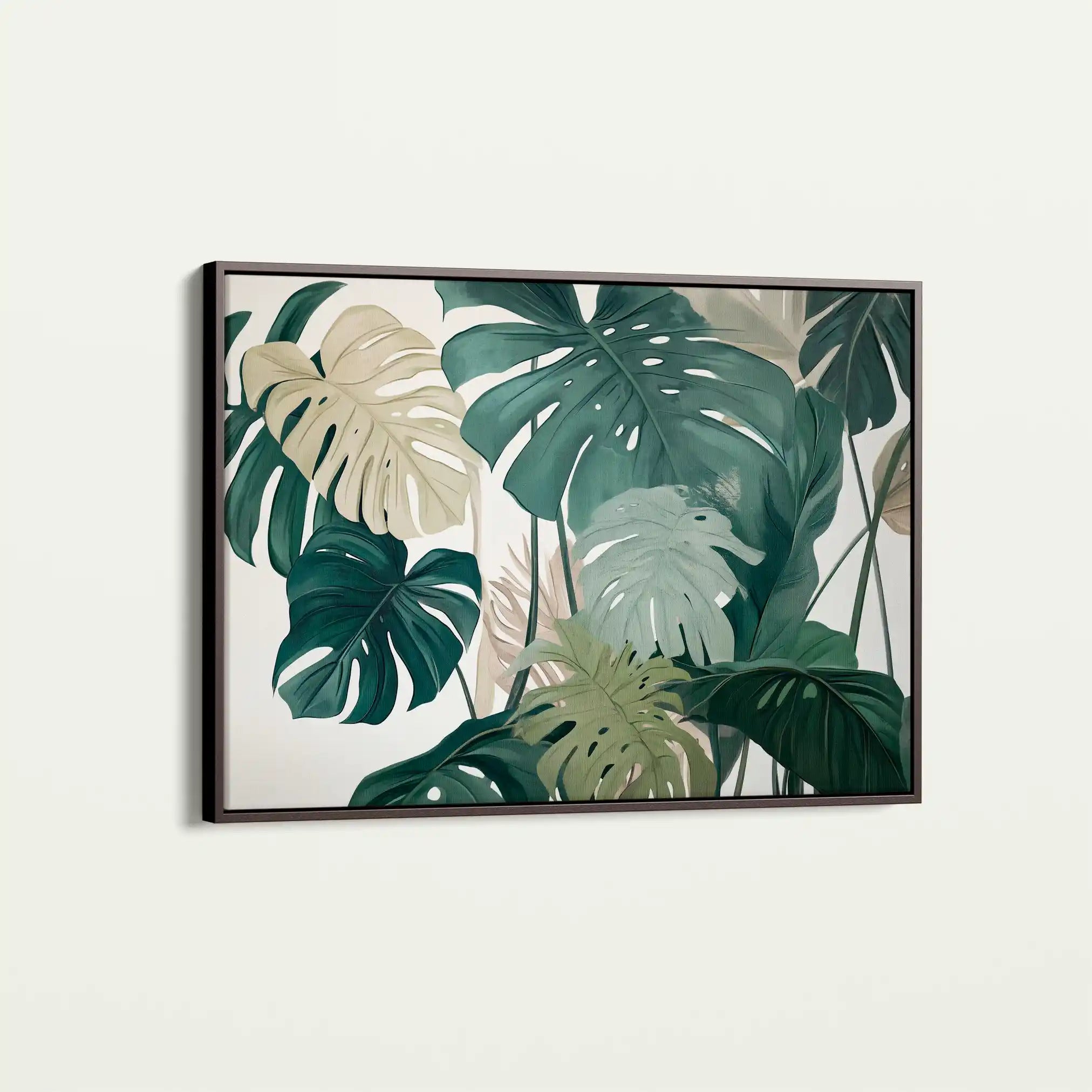 Floral 1042 Canvas Art 60 x 40 cm / Black
