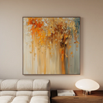 Abstract 1043 Canvas Art 60 x 60 cm / Black