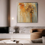 Abstract 1043 Canvas Art 60 x 60 cm / Black