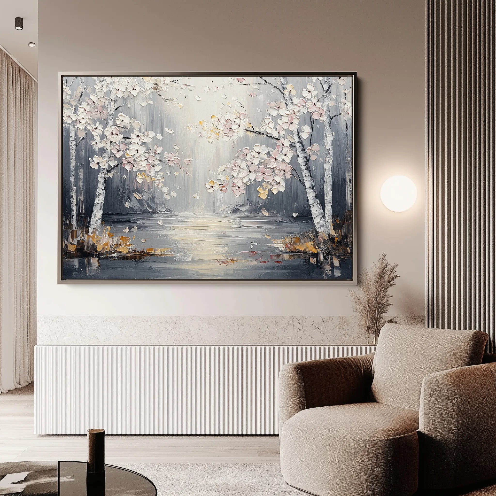 Floral 1043 Canvas Art 18" x 24" / 45 x 60 cm / Black