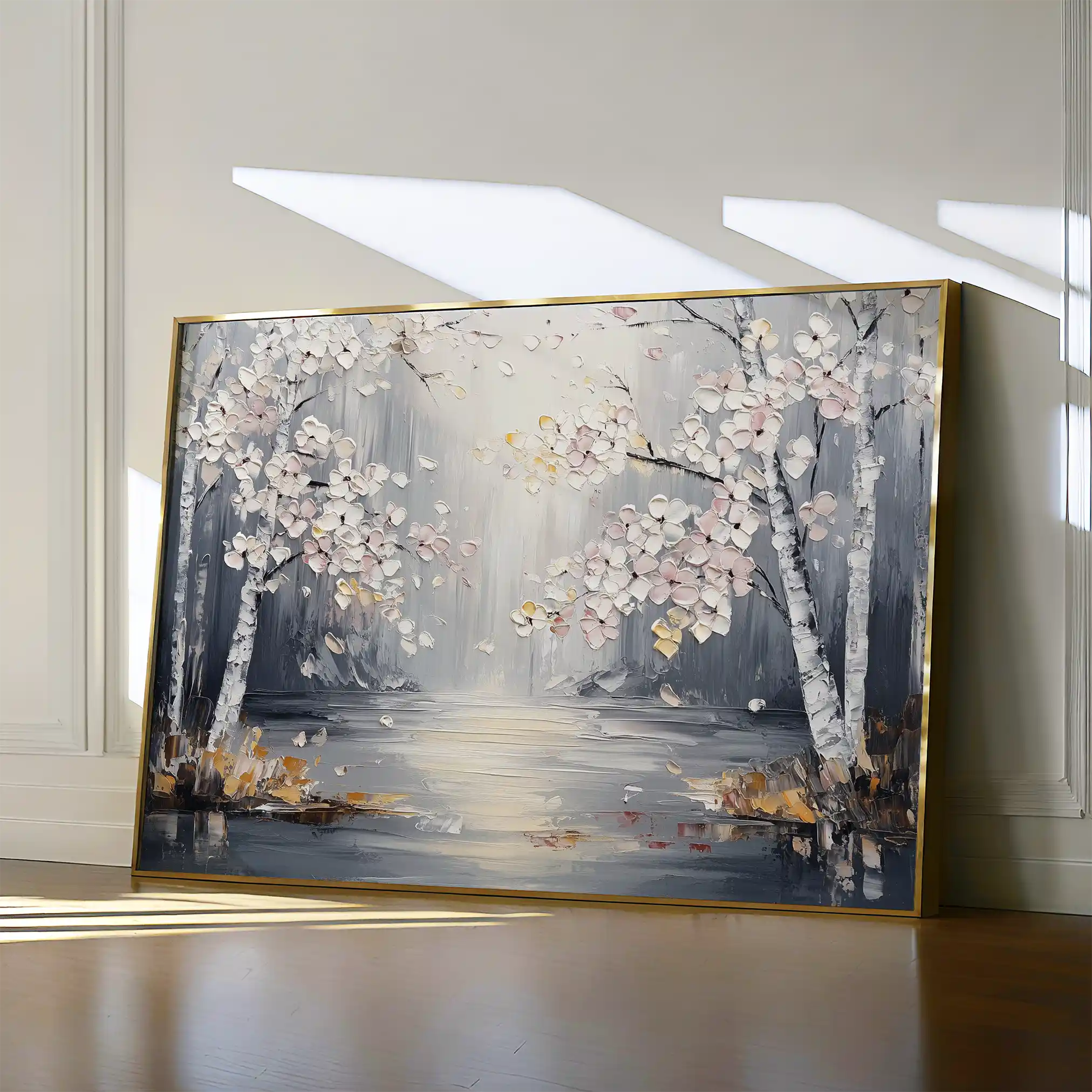Floral 1043 Canvas Art 60 x 40 cm / Black