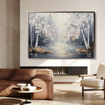 Floral 1043 Canvas Art 60 x 40 cm / Black
