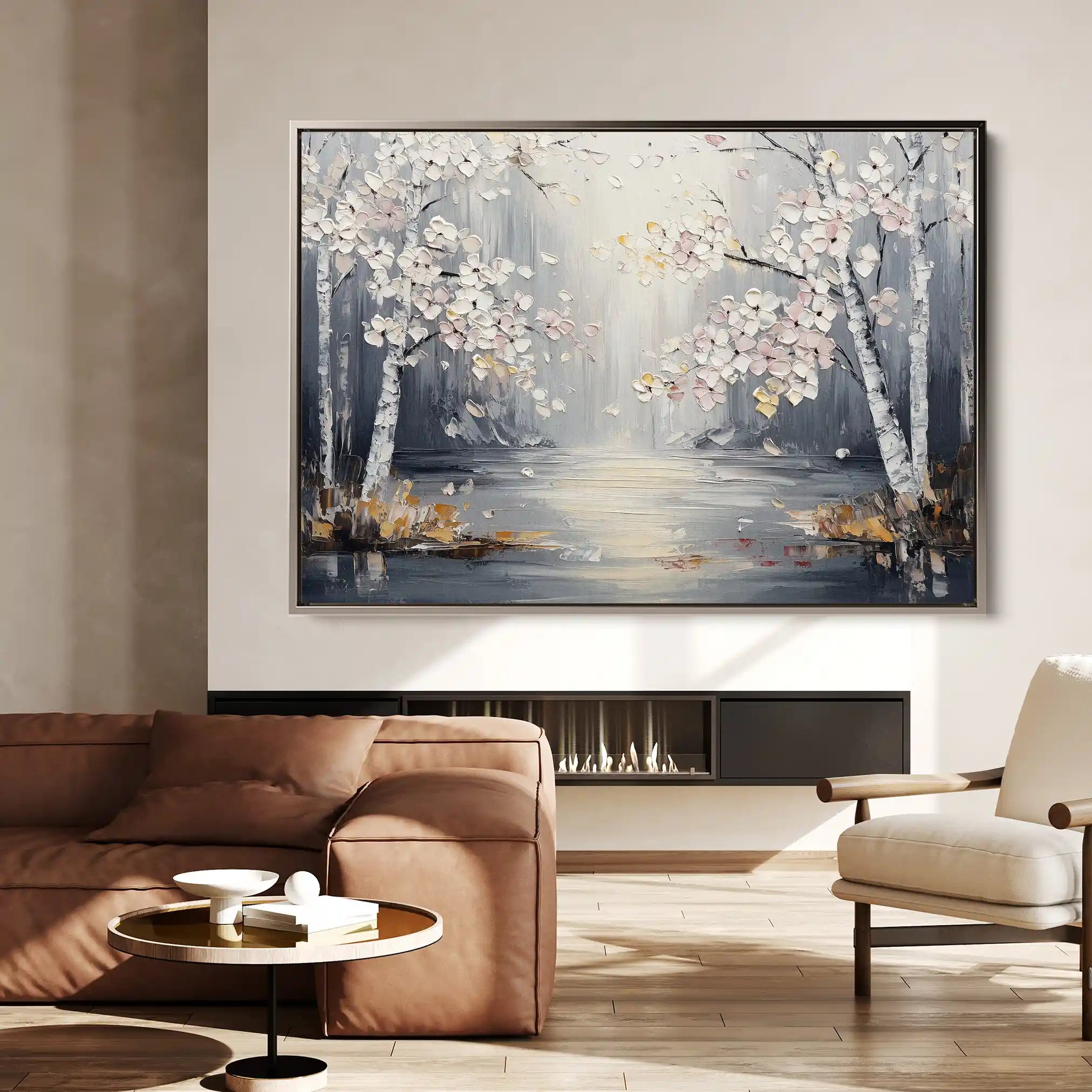 Floral 1043 Canvas Art 60 x 40 cm / Black