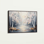 Floral 1043 Canvas Art 60 x 40 cm / Black