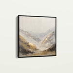 Abstract 1044 Canvas Art 16" x 16" / 40 x 40 cm / Black