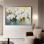 Floral 1044 Canvas Art 18" x 24" / 45 x 60 cm / Black