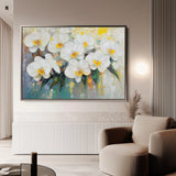 Floral 1044 Canvas Art 18" x 24" / 45 x 60 cm / Black