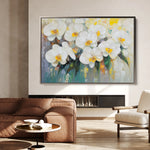 Floral 1044 Canvas Art 18" x 24" / 45 x 60 cm / Black