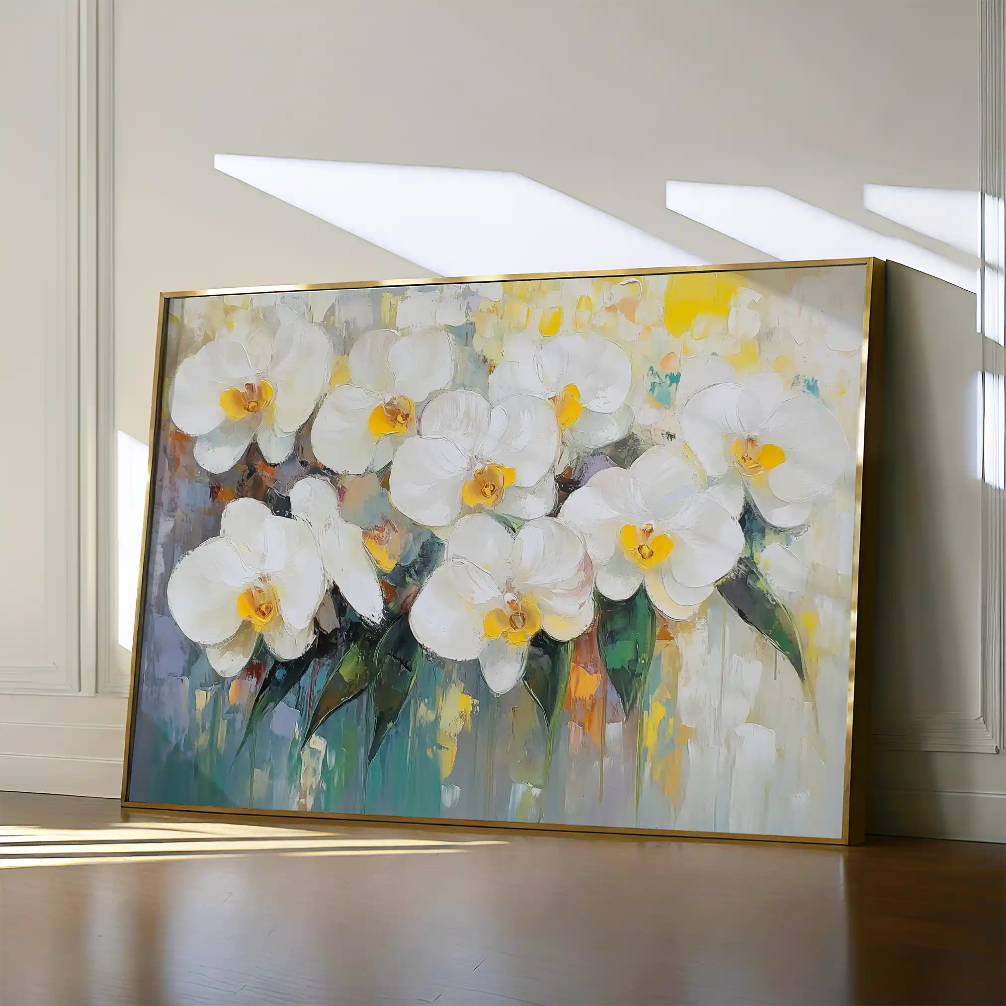 Floral 1044 Canvas Art 60 x 40 cm / Black