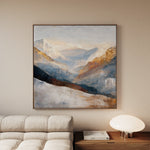Abstract 1045 Canvas Art 16" x 16" / 40 x 40 cm / Black