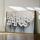 Floral 1045 Canvas Art 18" x 24" / 45 x 60 cm / Black
