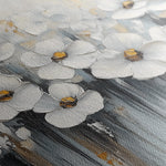 Floral 1045 Canvas Art 18" x 24" / 45 x 60 cm / Black