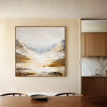 Abstract 1046 Canvas Art 16" x 16" / 40 x 40 cm / Black