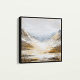 Abstract 1046 Canvas Art 16" x 16" / 40 x 40 cm / Black