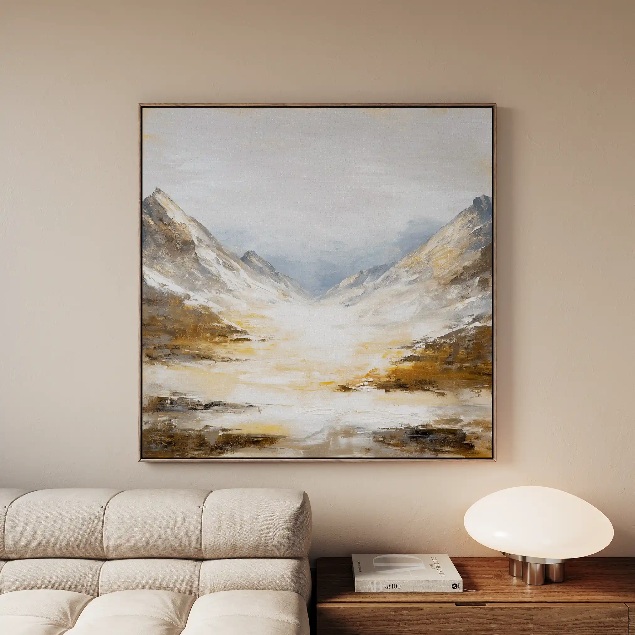 Abstract 1046 Canvas Art 60 x 60 cm / Black