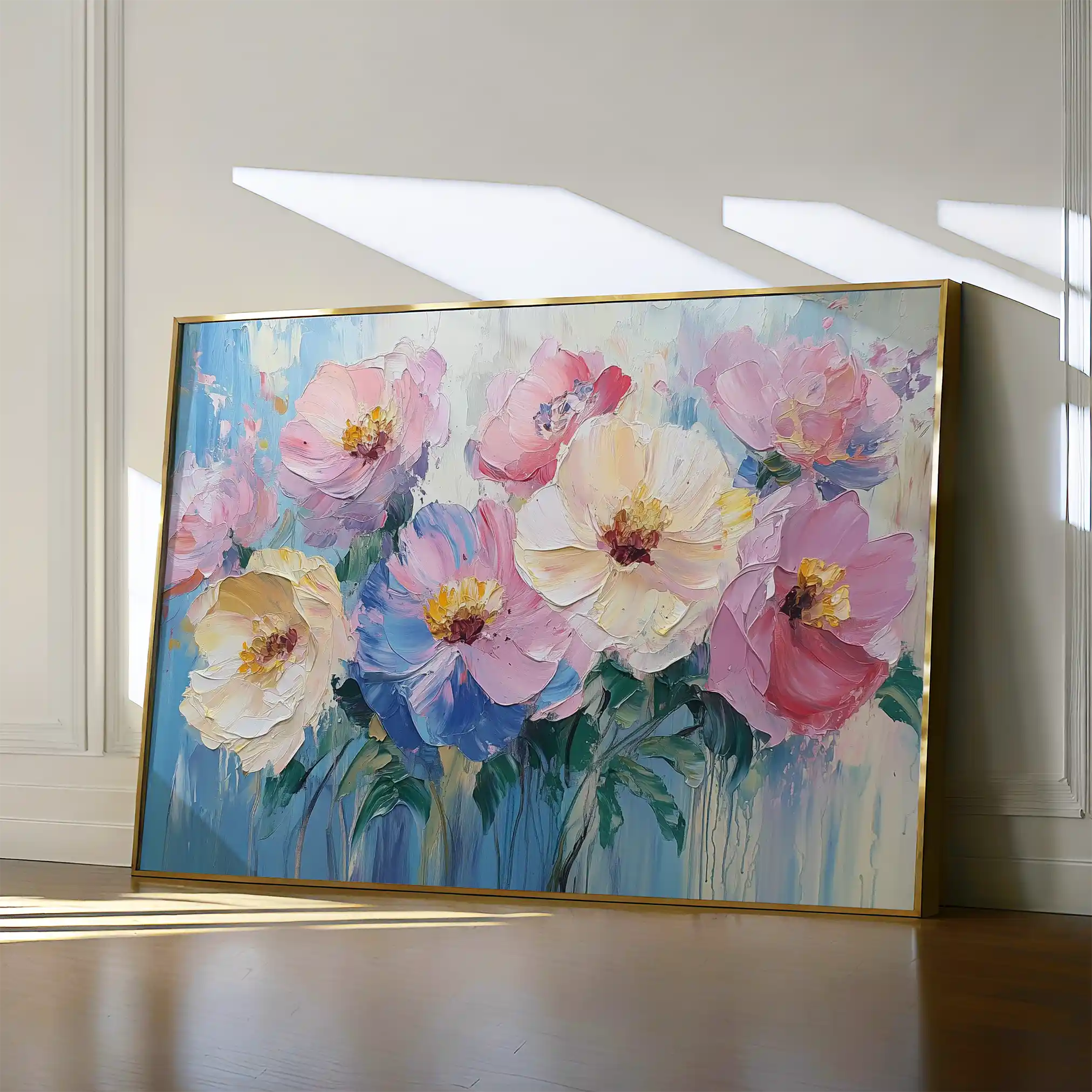 Floral 1047 Canvas Art 60 x 40 cm / Black