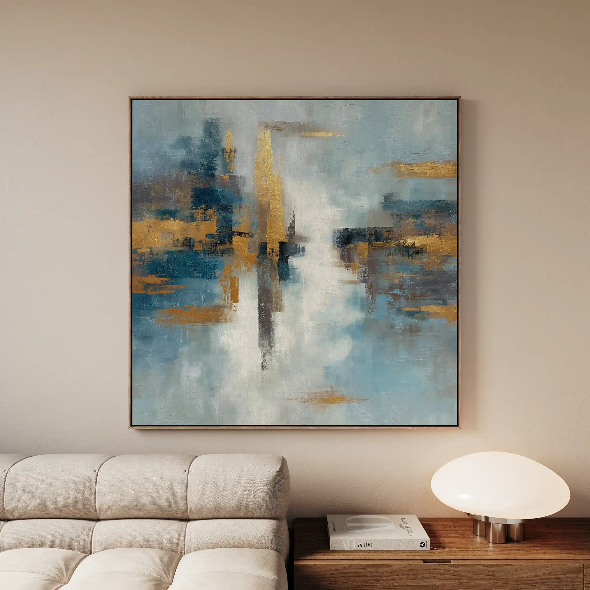 Abstract 1048 Canvas Art 60 x 60 cm / Black