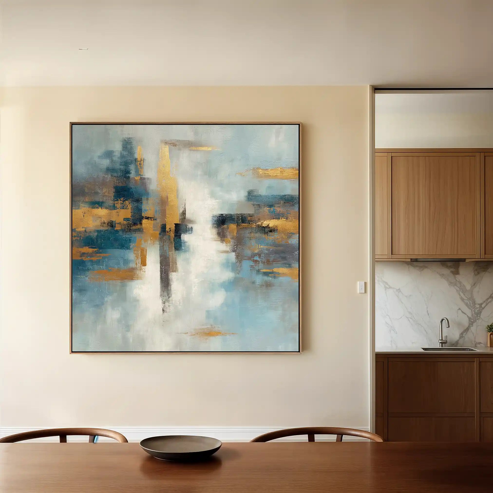 Abstract 1048 Canvas Art 60 x 60 cm / Black