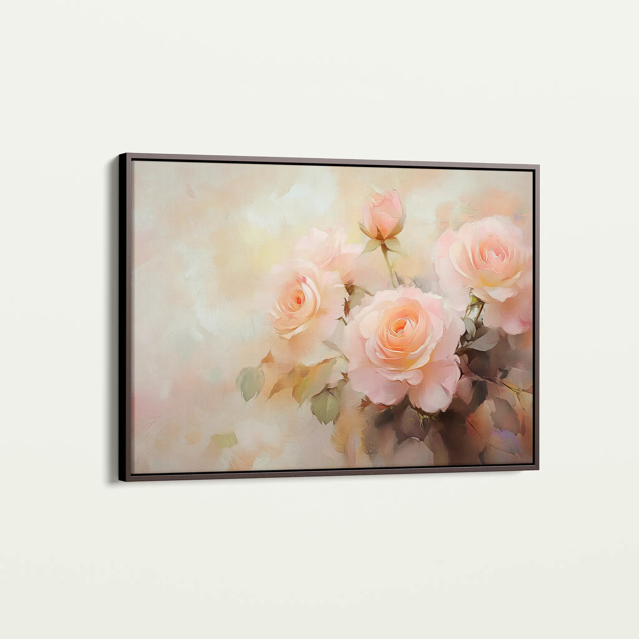Floral 1048 Canvas Art 18" x 24" / 45 x 60 cm / Black
