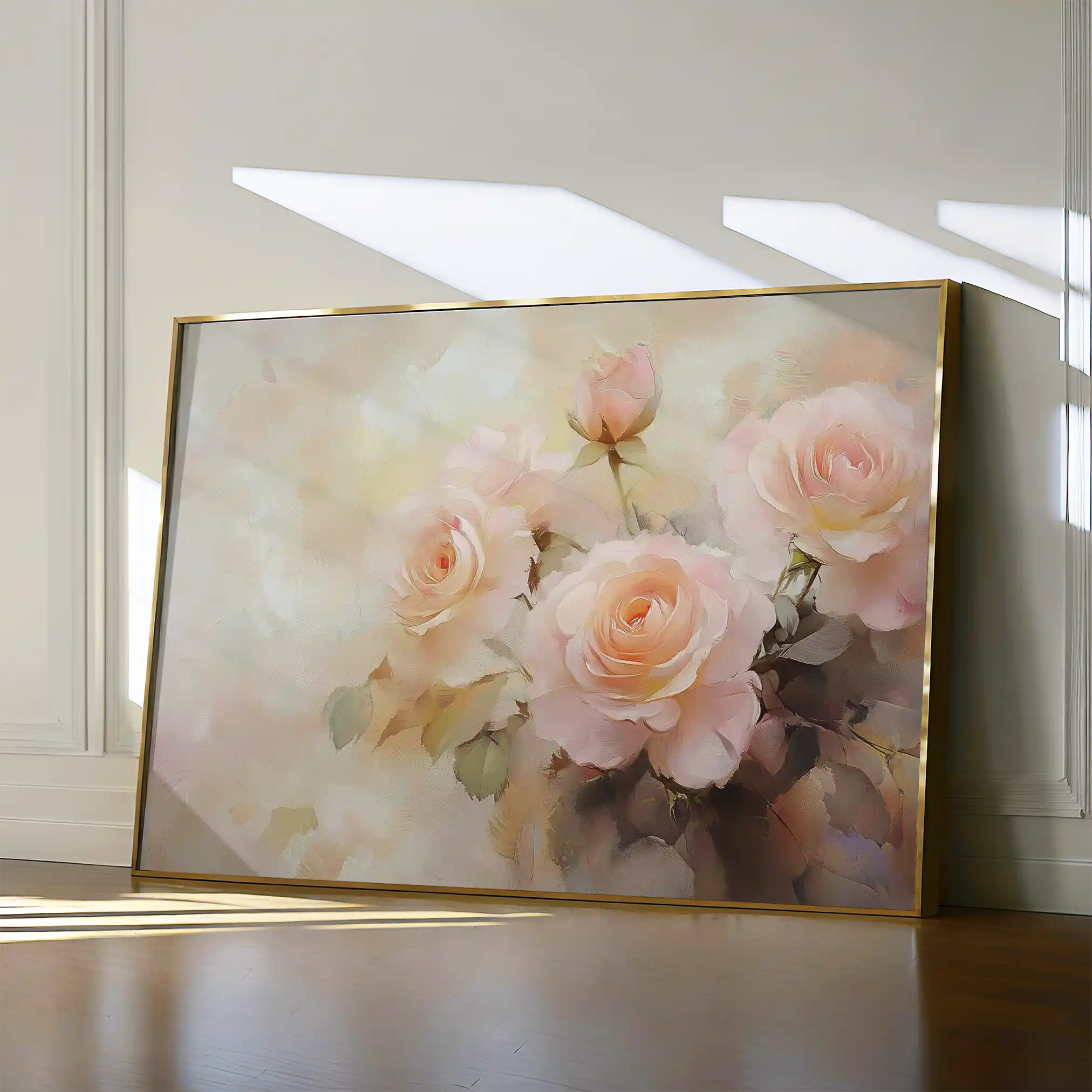 Floral 1048 Canvas Art 60 x 40 cm / Black