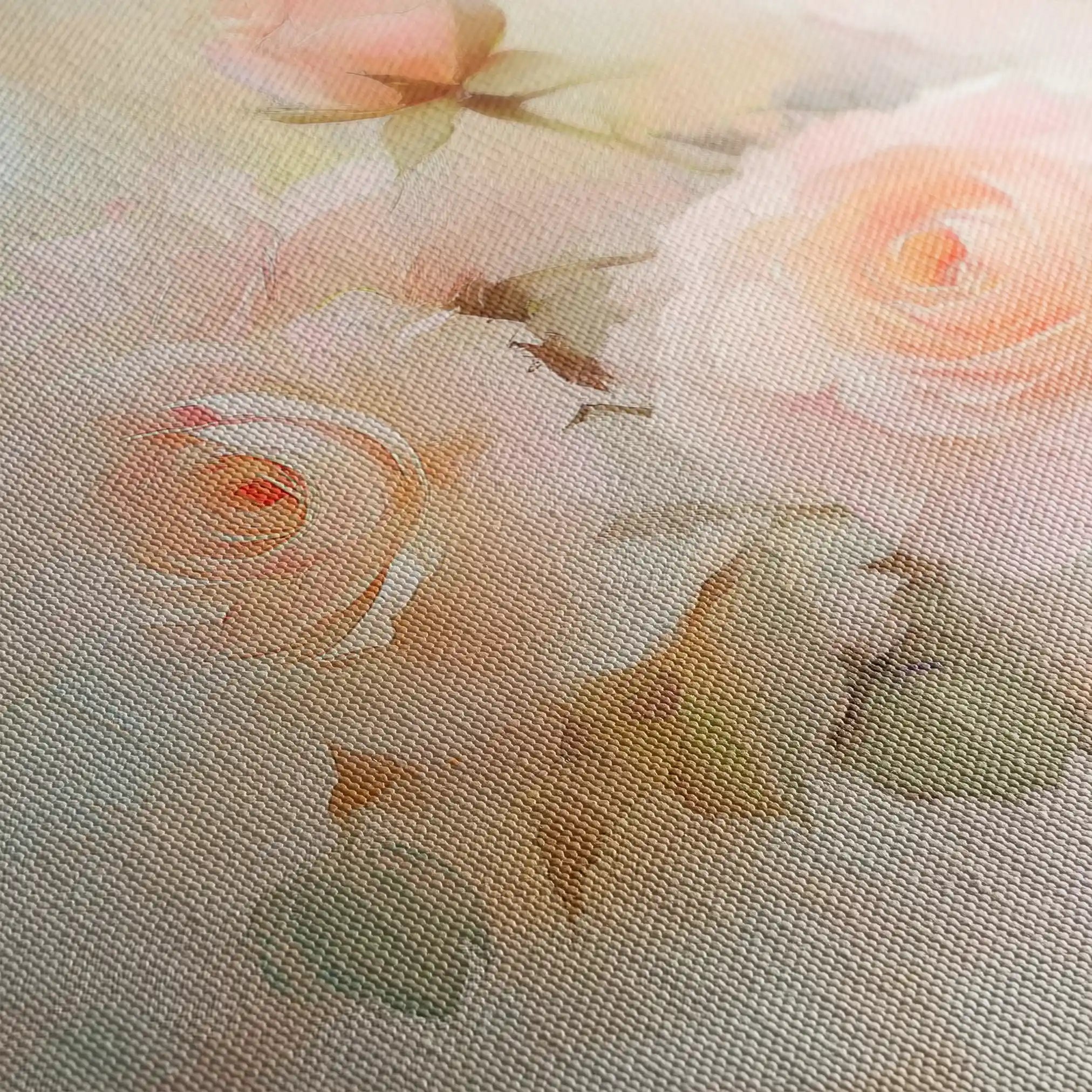 Floral 1048 Canvas Art 60 x 40 cm / Black