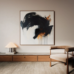 Abstract 1049 Canvas Art 60 x 60 cm / Black