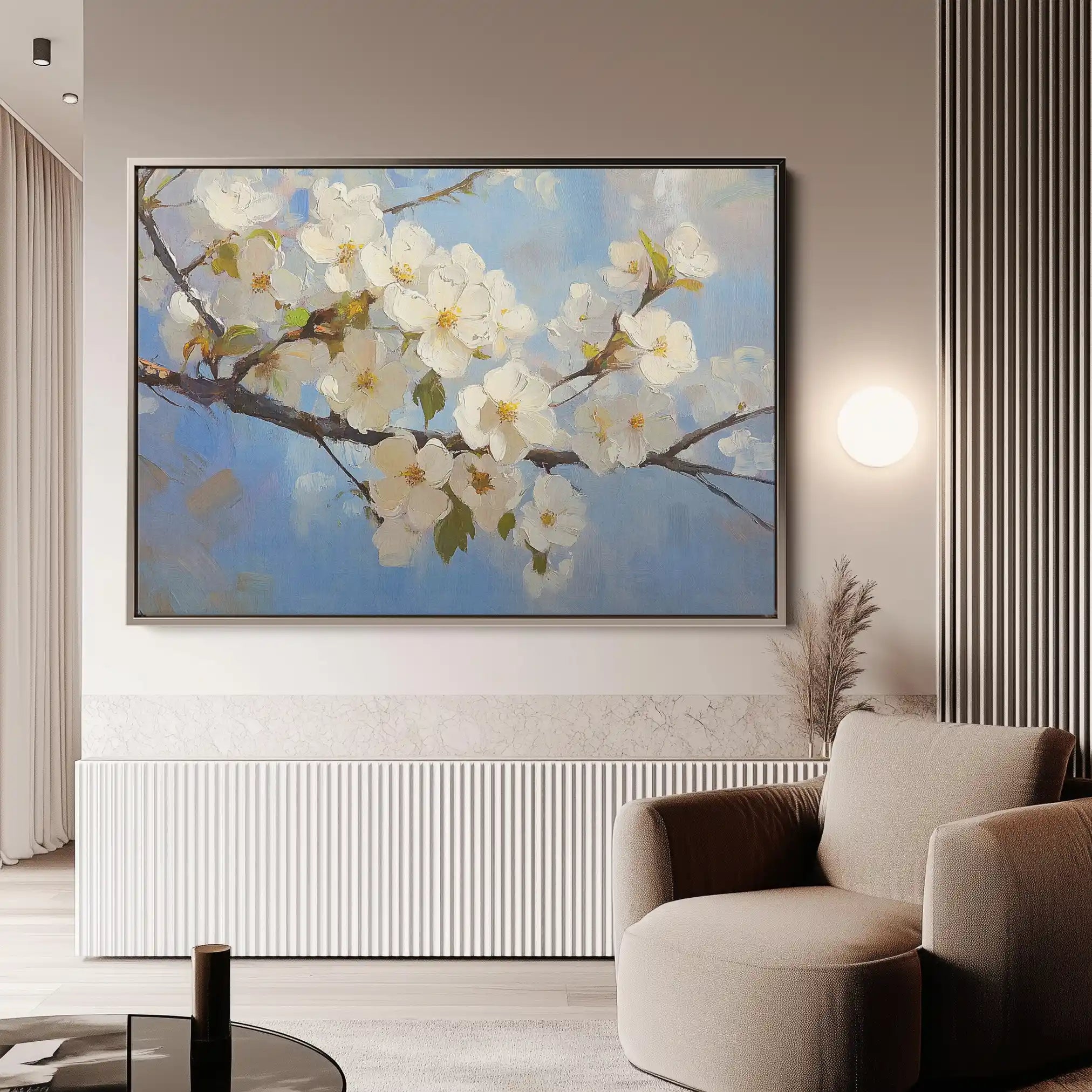 Floral 1049 Canvas Art 60 x 40 cm / Black