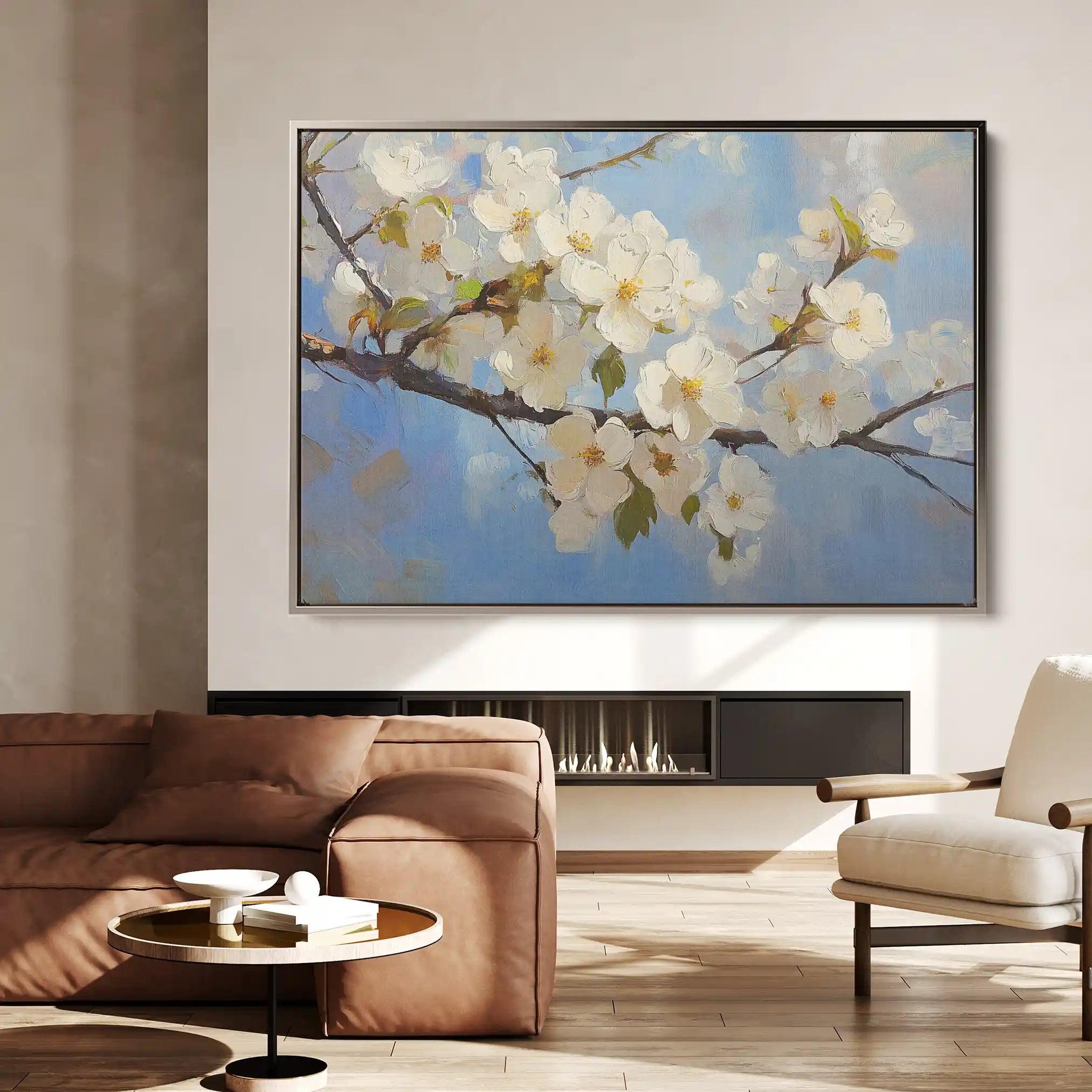 Floral 1049 Canvas Art 60 x 40 cm / Black