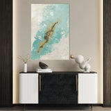 Abstract 105 Canvas Art 18" x 24" / 45 x 60 cm / Black