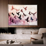 Animals 105 Canvas Art 18" x 24" / 45 x 60 cm / Black