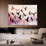 Animals 105 Canvas Art 18" x 24" / 45 x 60 cm / Black