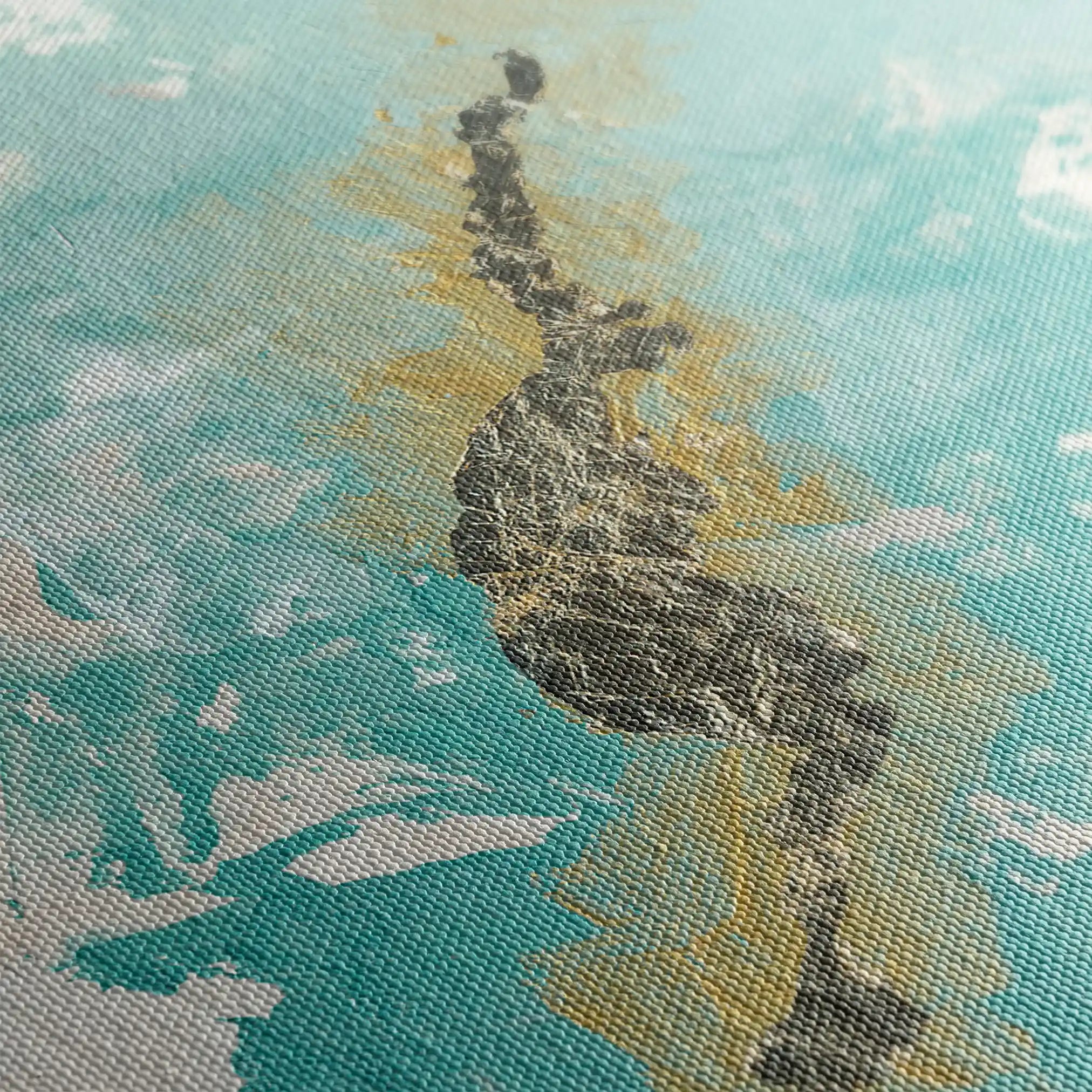 Abstract 105 Canvas Art 60 x 40 cm / Black