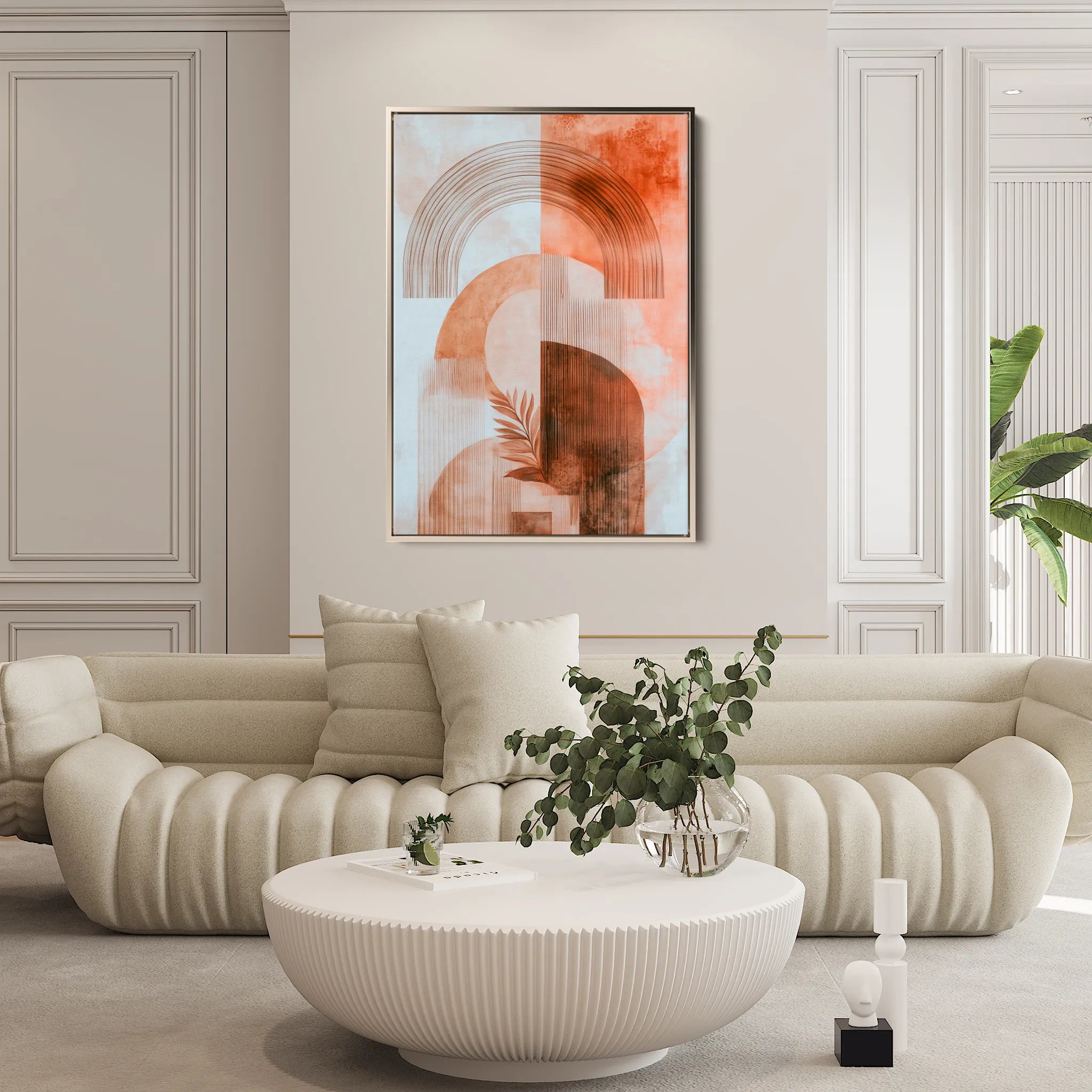Boho 105 Canvas Art 18" x 24" / 45 x 60 cm / Black