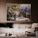 Floral 105 Canvas Art 18" x 24" / 45 x 60 cm / Black