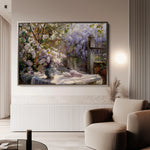 Floral 105 Canvas Art 18" x 24" / 45 x 60 cm / Black