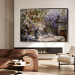 Floral 105 Canvas Art 60 x 40 cm / Black